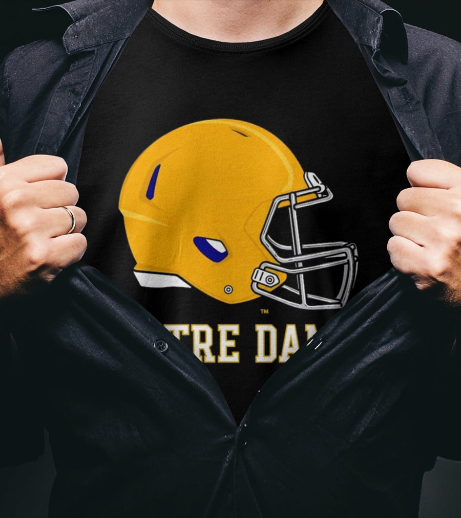 Notre Dame Fighting Irish Football Helmet T-Shirt