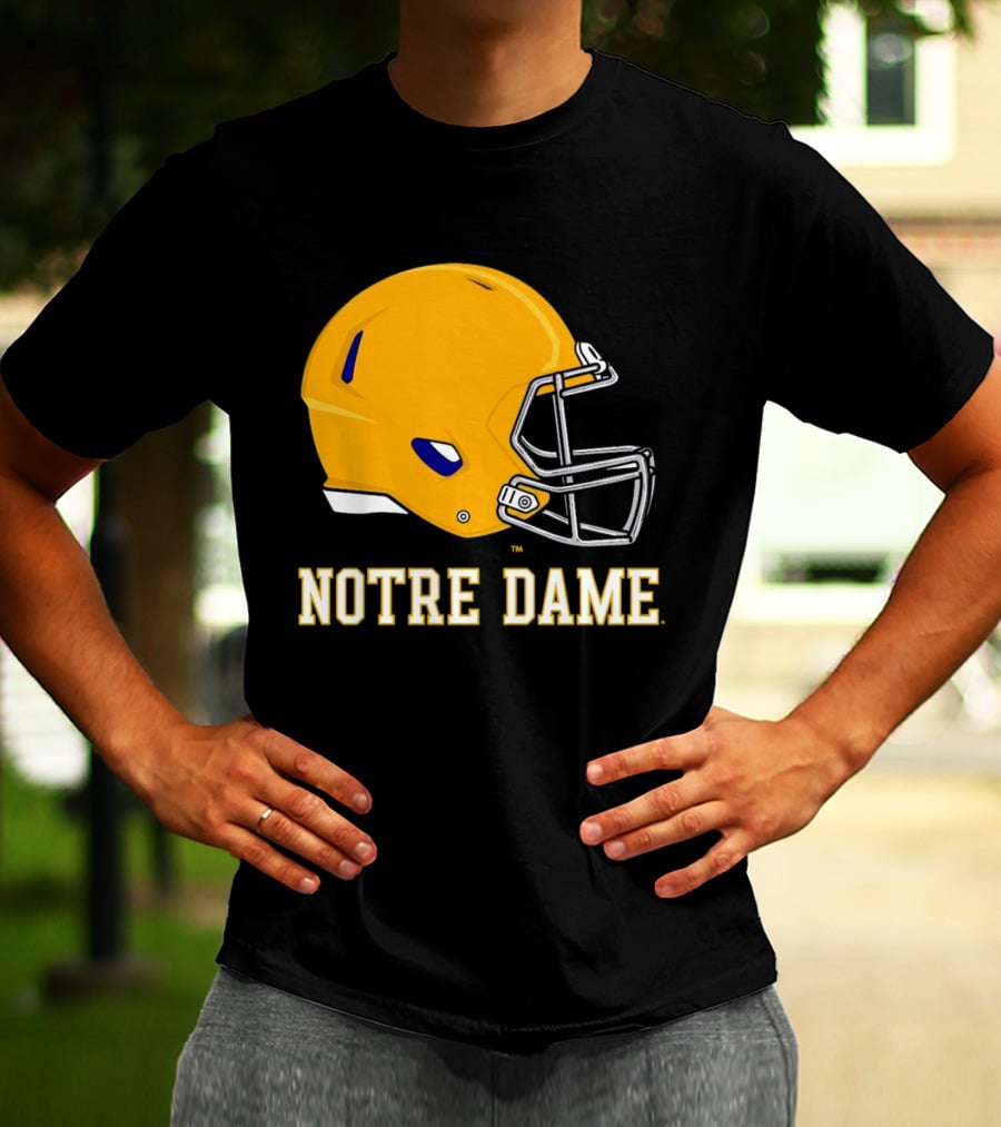 Notre Dame Fighting Irish Football Helmet T-Shirt