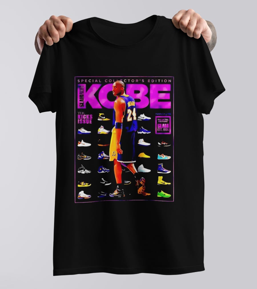 Kobe Bryant SLAM Special Collector's Edition The Kicks Issue Los Angeles Lakers 24 T-Shirt