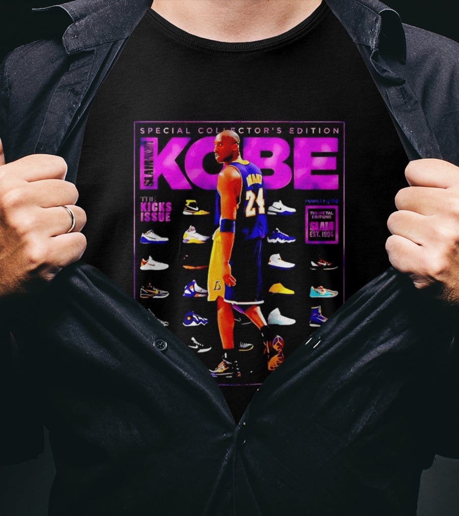 Kobe Bryant SLAM Special Collector's Edition The Kicks Issue Los Angeles Lakers 24 T-Shirt