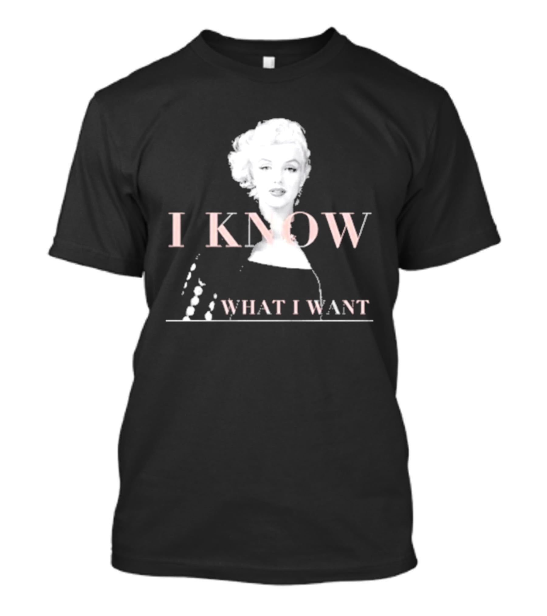 Marilyn Monroe I Know What I Want Oversized Fleece T-Shirt