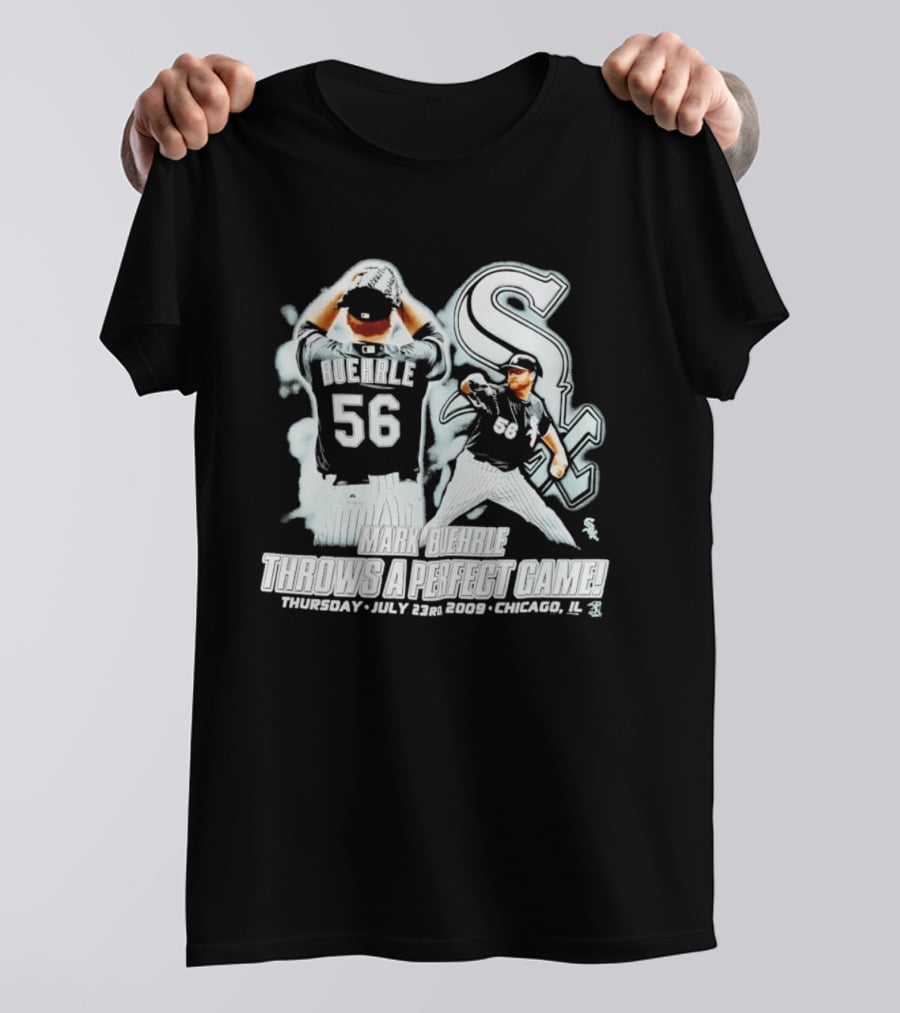 Mark Buehrle 56 White Sox Perfect Game July 23 2009 Chicago T-Shirt