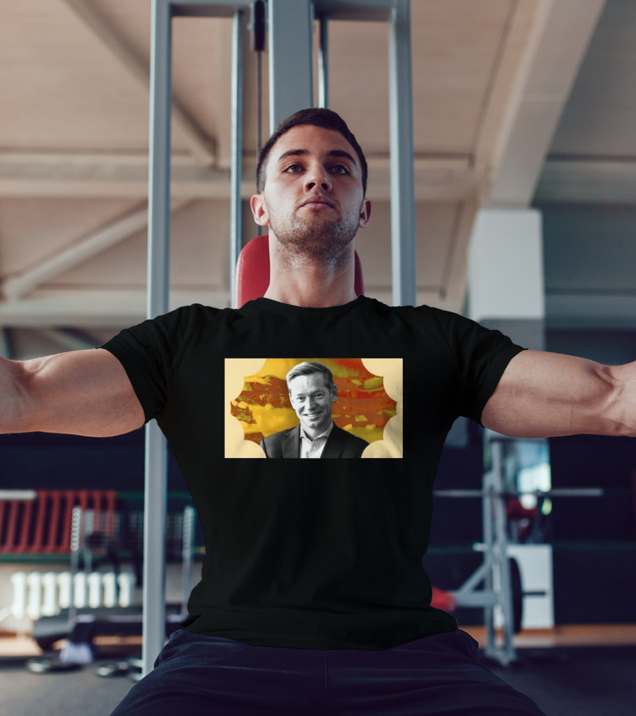 McDonald's CEO Chris Kempczinski Portrait Golden Arch T-Shirt