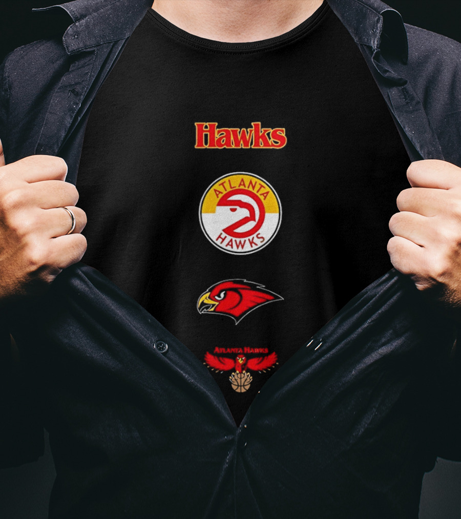 Mitchell & Ness Atlanta Hawks City Collection Vintage Logo Sports Fan Merchandise T-Shirt