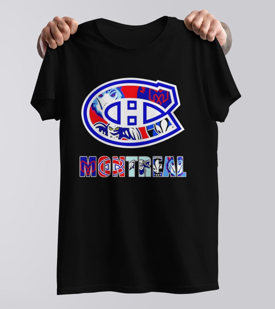 Montreal Canadiens And Sports Teams Emblem Montage T-Shirt