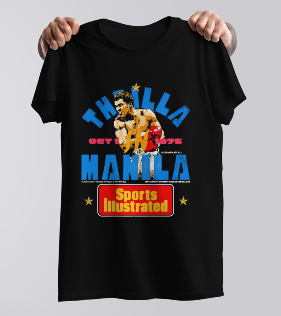 Thrilla In Manila Muhammad Ali Sports Illustrated October 1 1975 T-Shirt