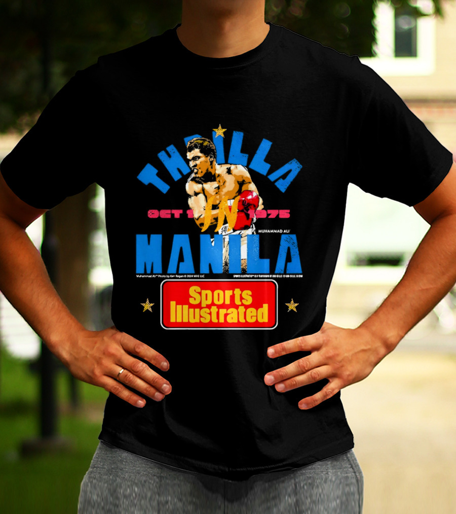 Thrilla In Manila Muhammad Ali Sports Illustrated October 1 1975 T-Shirt