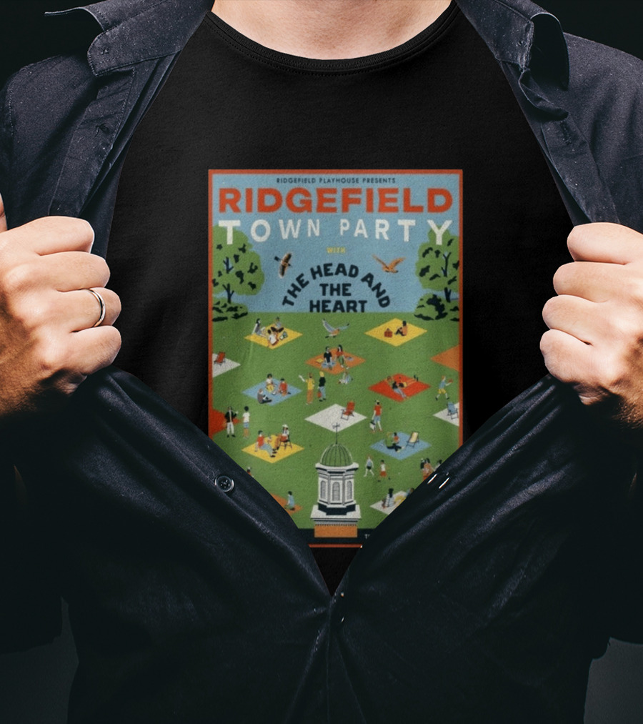 Ridgefield Town Party With The Head And The Heart May 31 2026 At The Field At Veterans Park T-Shirt