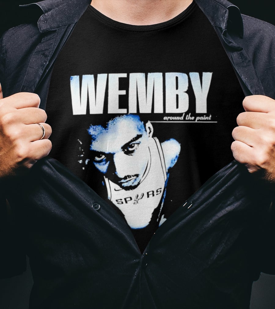 Wemby Around The Point Victor Wembanyama NBA 2026 San Antonio Spurs T-Shirt