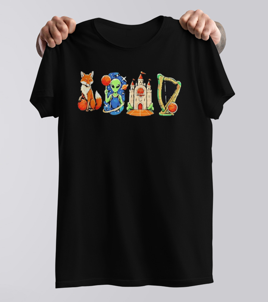Wemby Fox Alien Castle San Antonio Spurs Basketball Texas NBA 2026 T-Shirt