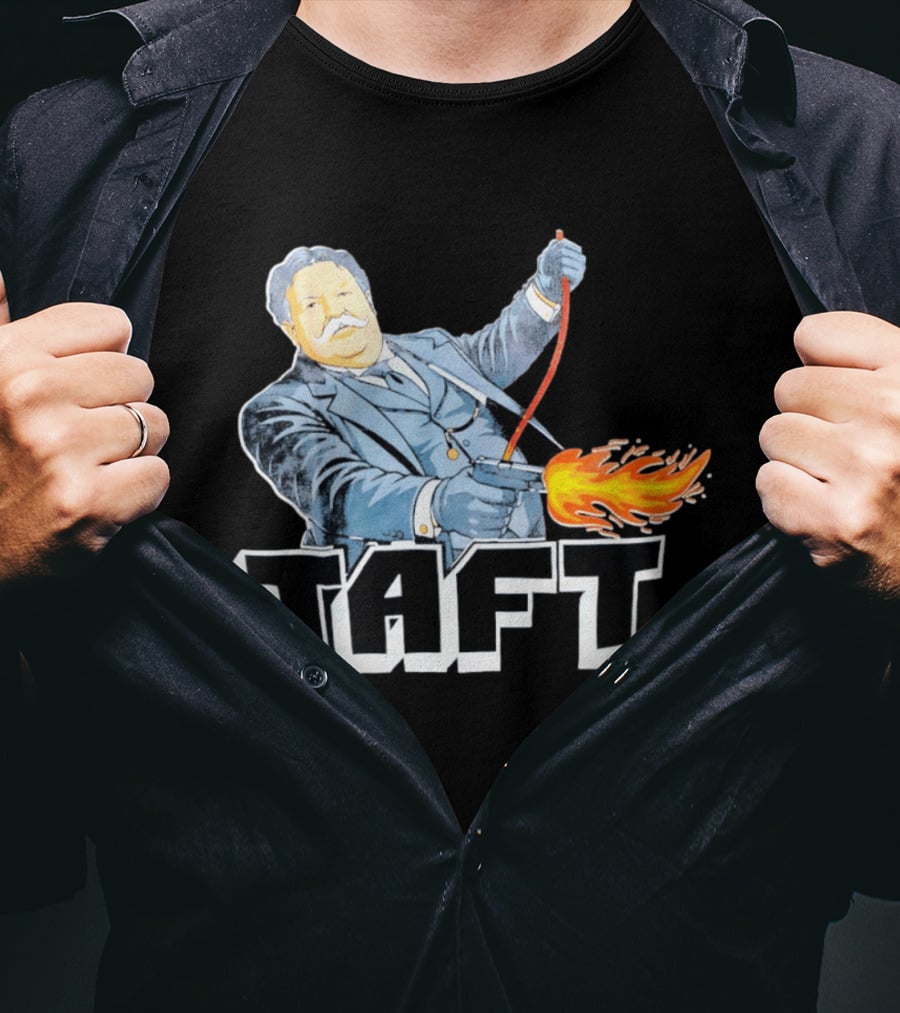 William Howard Taft Wild West Gunfire Embrace T-Shirt