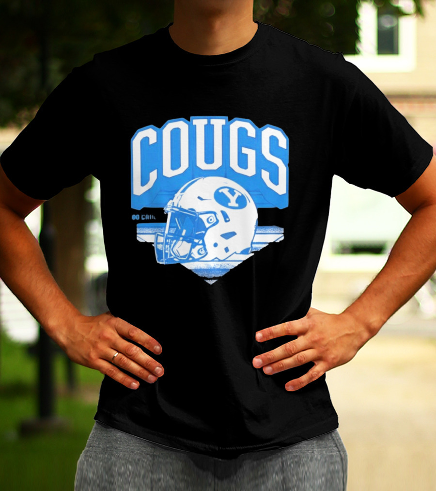 BYU Cougars Football Helmet Gameday Spirit T-Shirt