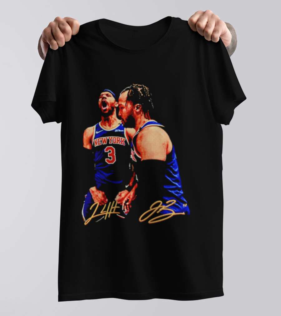 New York Knicks Jalen Brunson Josh Hart 3 11 Signature T-Shirt
