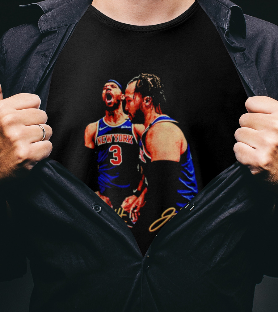 New York Knicks Jalen Brunson Josh Hart 3 11 Signature T-Shirt