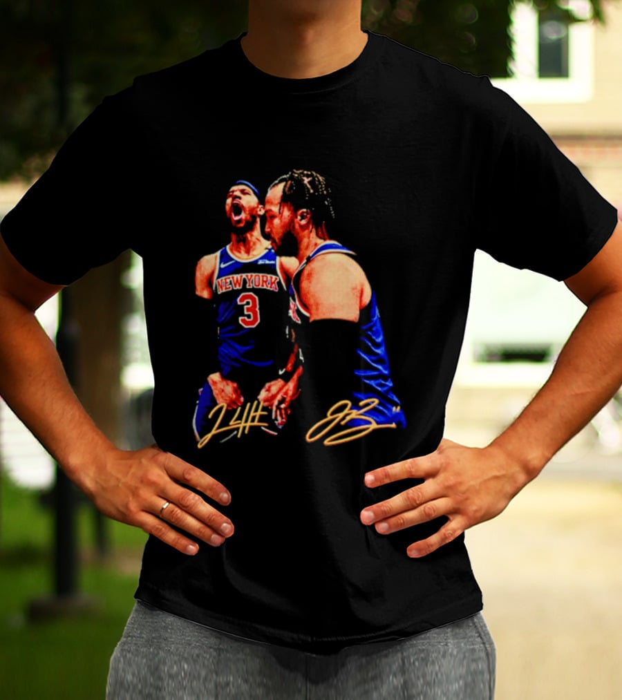New York Knicks Jalen Brunson Josh Hart 3 11 Signature T-Shirt