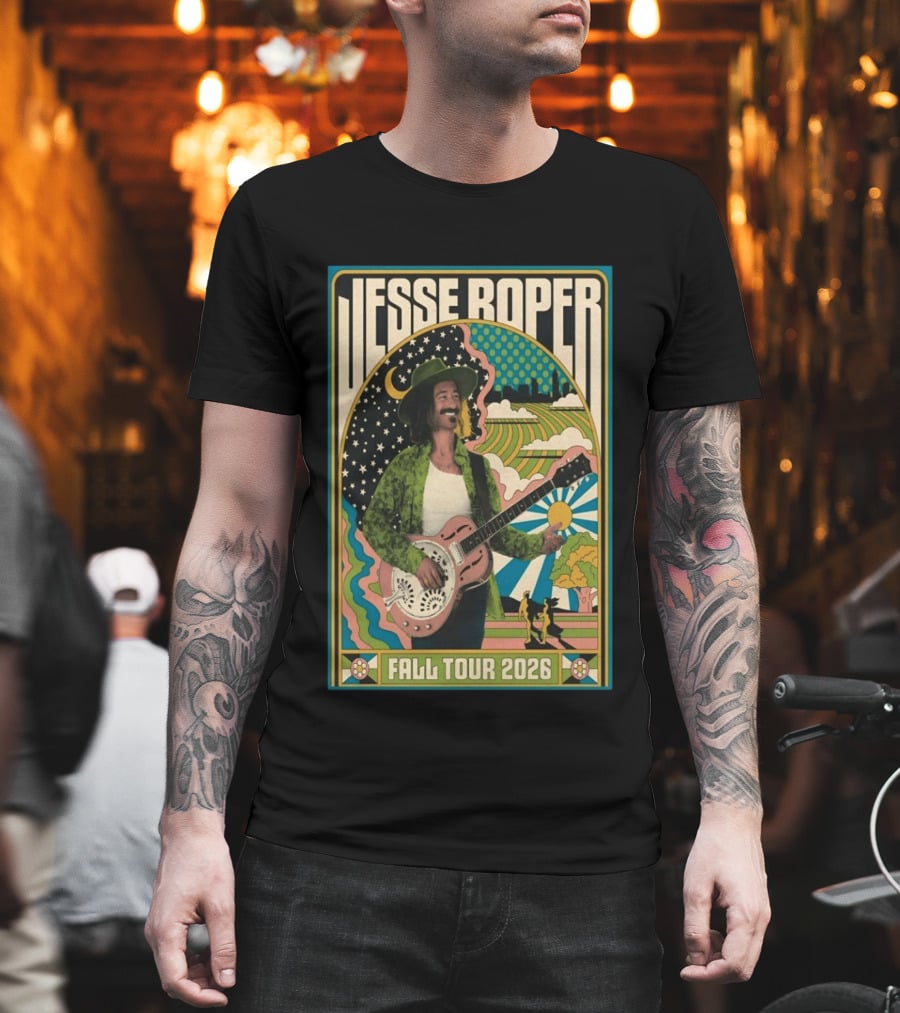 Jesse Roper Fall Tour 2026 Retro Psychedelic Music T-Shirt