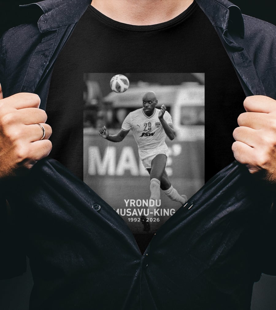 Yrondu Musavu King 29 JSW 1992 2026 Soccer Player T-Shirt