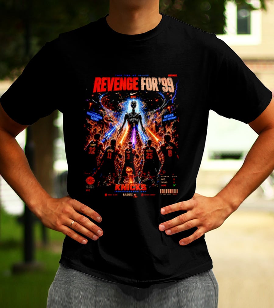Revenge For '99 New York Knicks Madison Square Garden Bronx Basketball Legends T-Shirt
