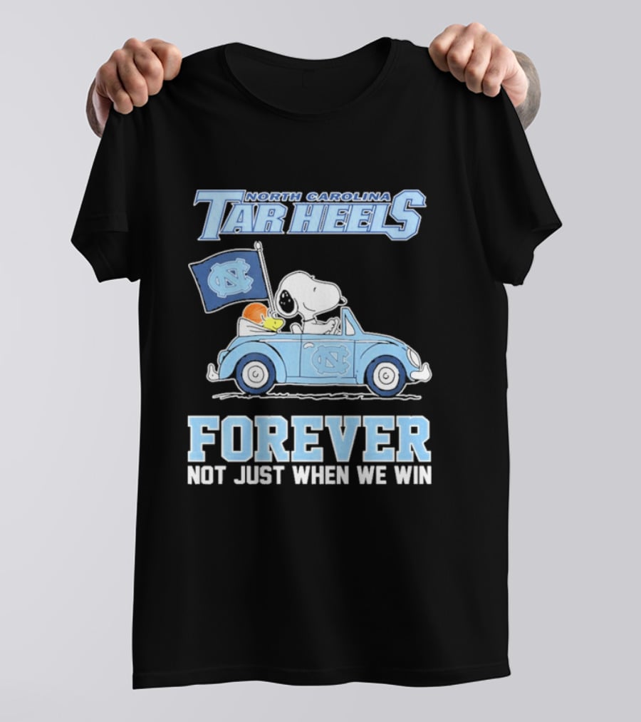 North Carolina Tar Heels Peanuts Forever Not Just When We Win T-Shirt