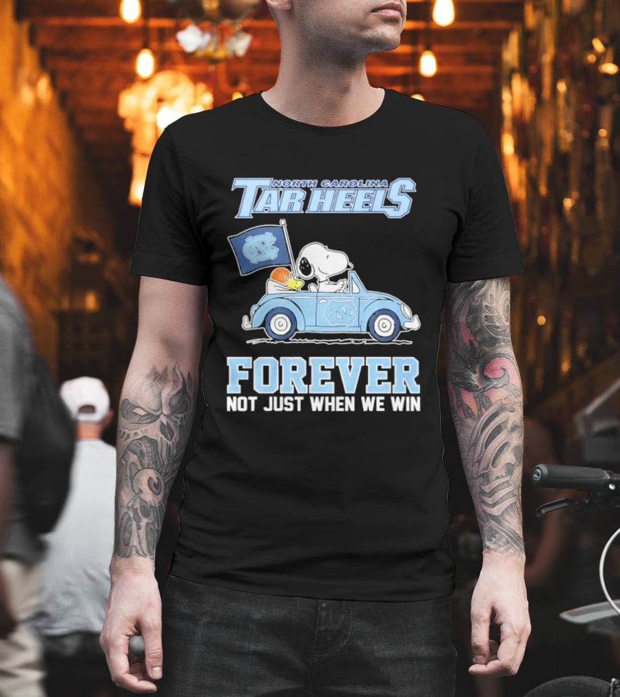 North Carolina Tar Heels Peanuts Forever Not Just When We Win T-Shirt
