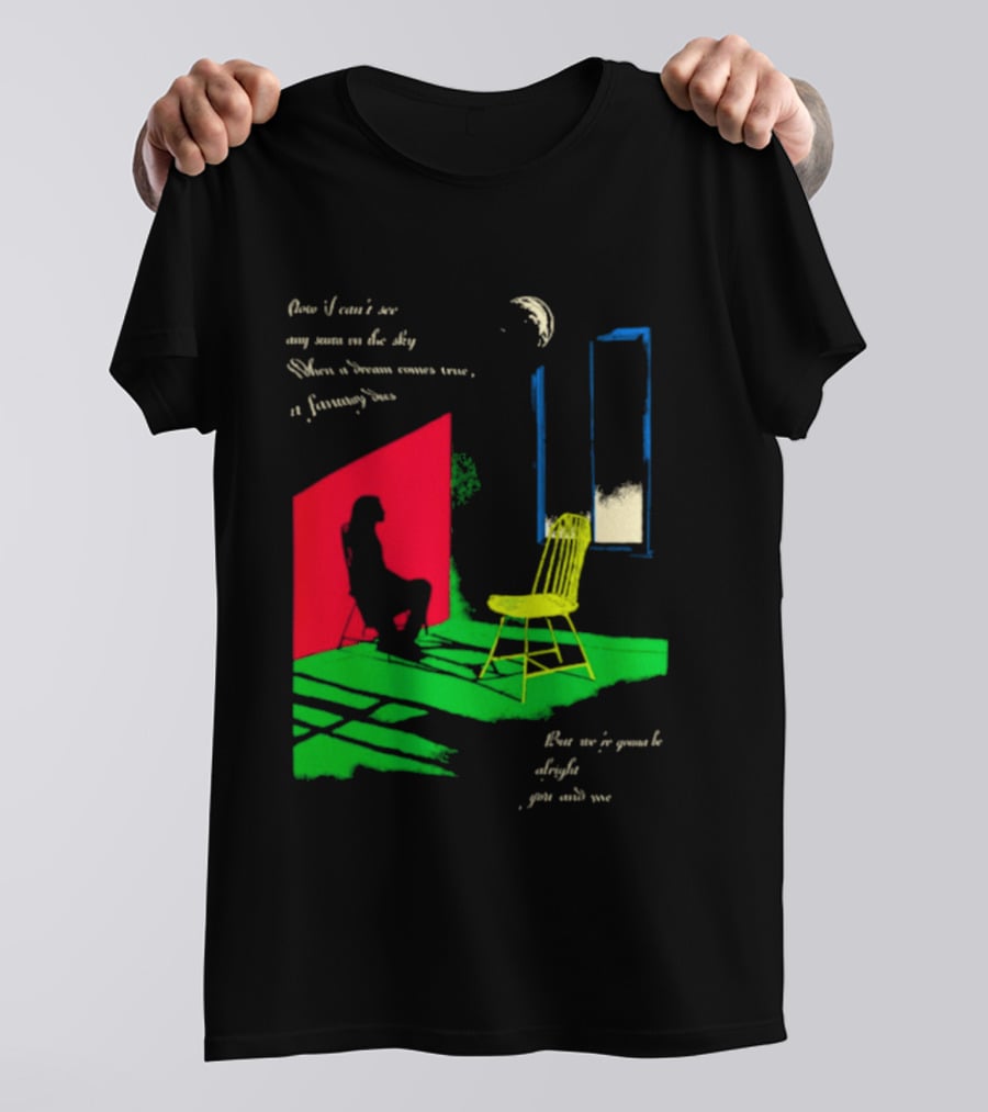 Phoebe Bridgers Chair Tour Shadow Scene With Moon And Writing T-Shirt