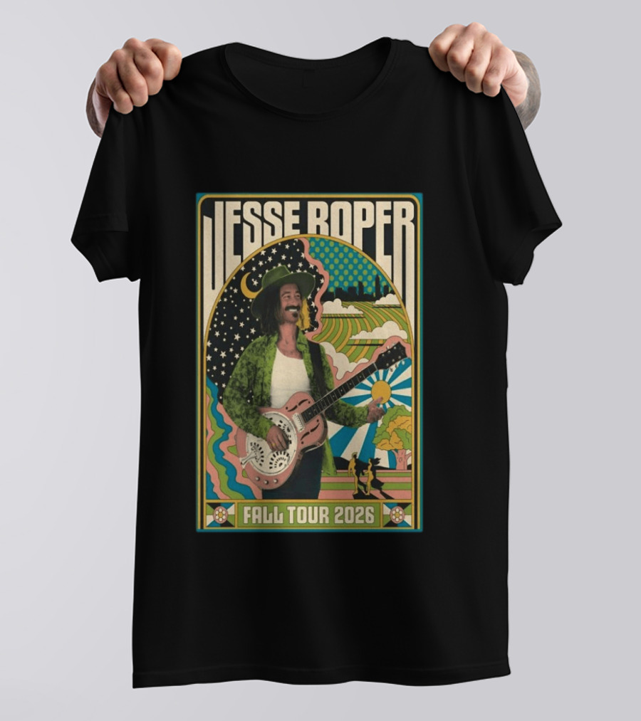 Jesse Roper Fall Tour 2026 Psychedelic Countryside Concert T-Shirt