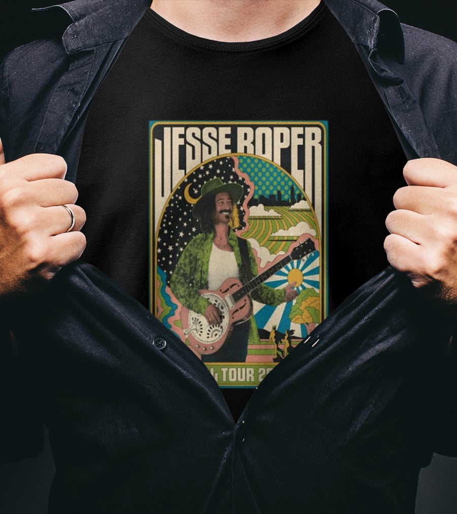 Jesse Roper Fall Tour 2026 Psychedelic Countryside Concert T-Shirt