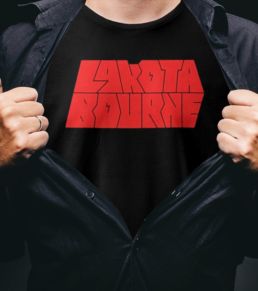 Lakota Bourne Bold Red Block T-Shirt