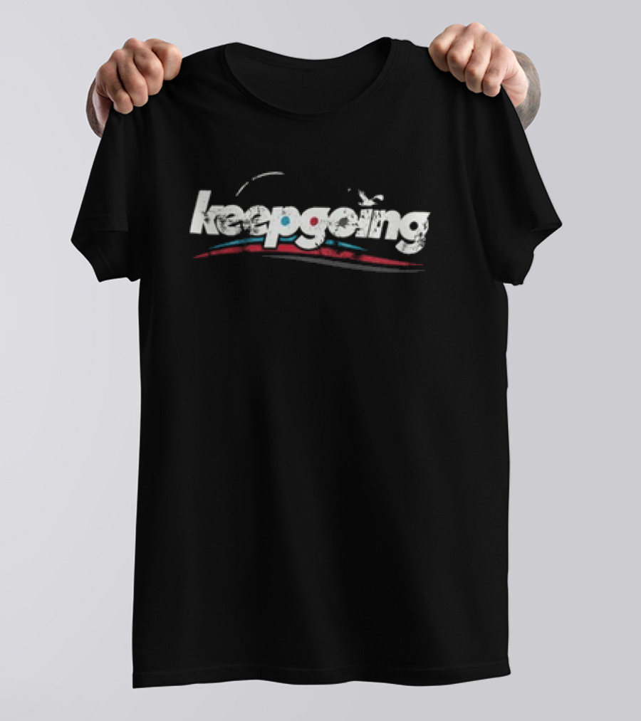 Aaron Rodgers Keepgoing Bird Text With Bird T-Shirt