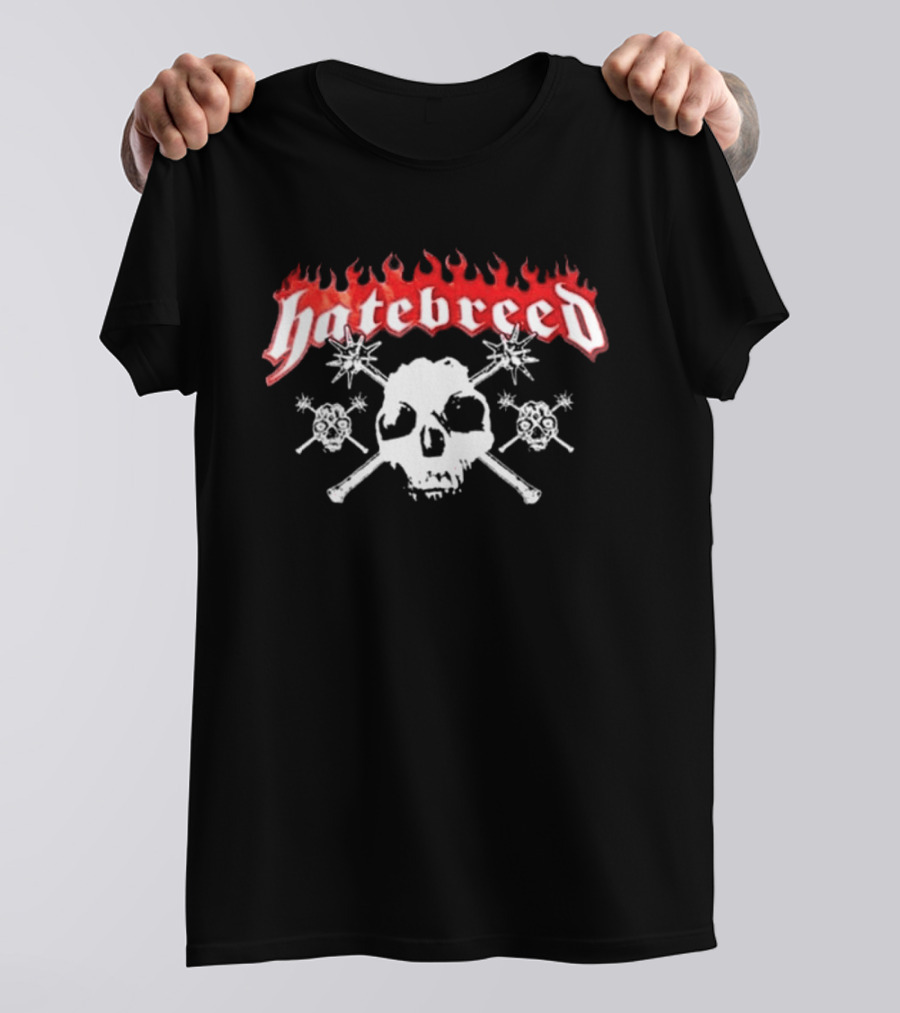 Hatebreed The Summer Slaughter Tour Part 1 2026 Skull And Crossbones Logo With Dates T-Shirt