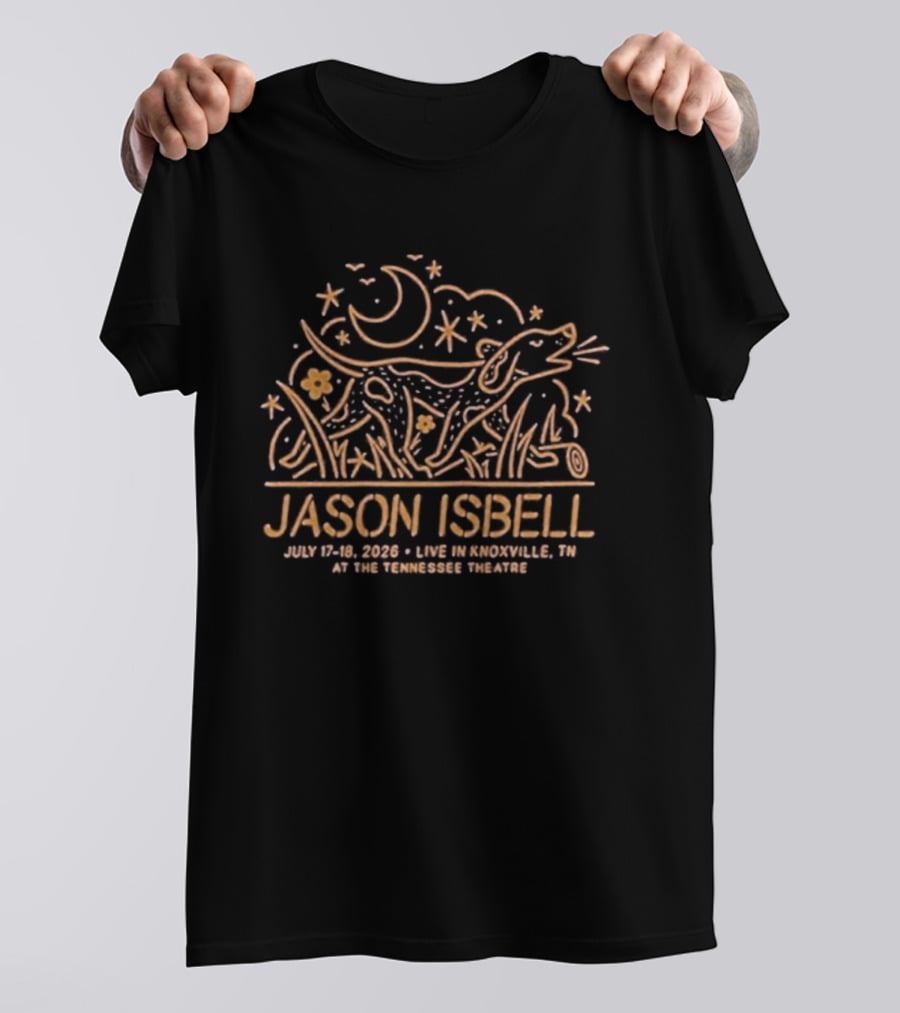 Jason Isbell Solo Show July 17 18 2026 Tennessee Theatre Knoxville T-Shirt