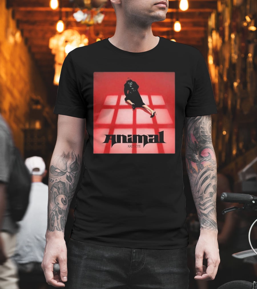 Katseye Animal Red Grid Aesthetic T-Shirt