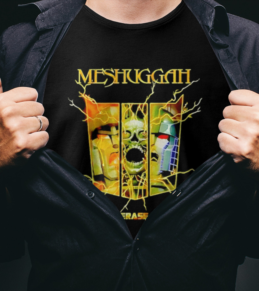 Meshuggah Destroy Erase Improve Skull T-Shirt