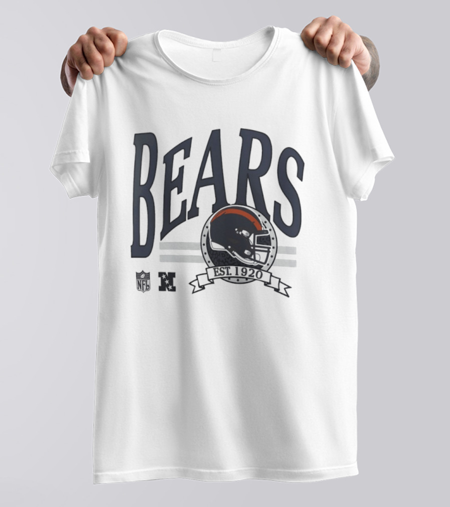 Bears Est 1920 Chicago Helmet Football NFL NFC T-Shirt