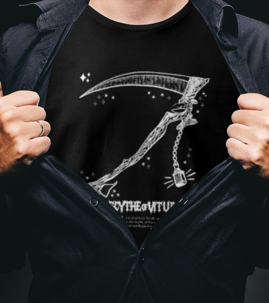 Scythe Of Vitur Lady Verzik House Vitur Weapon RuneScape Old School T-Shirt