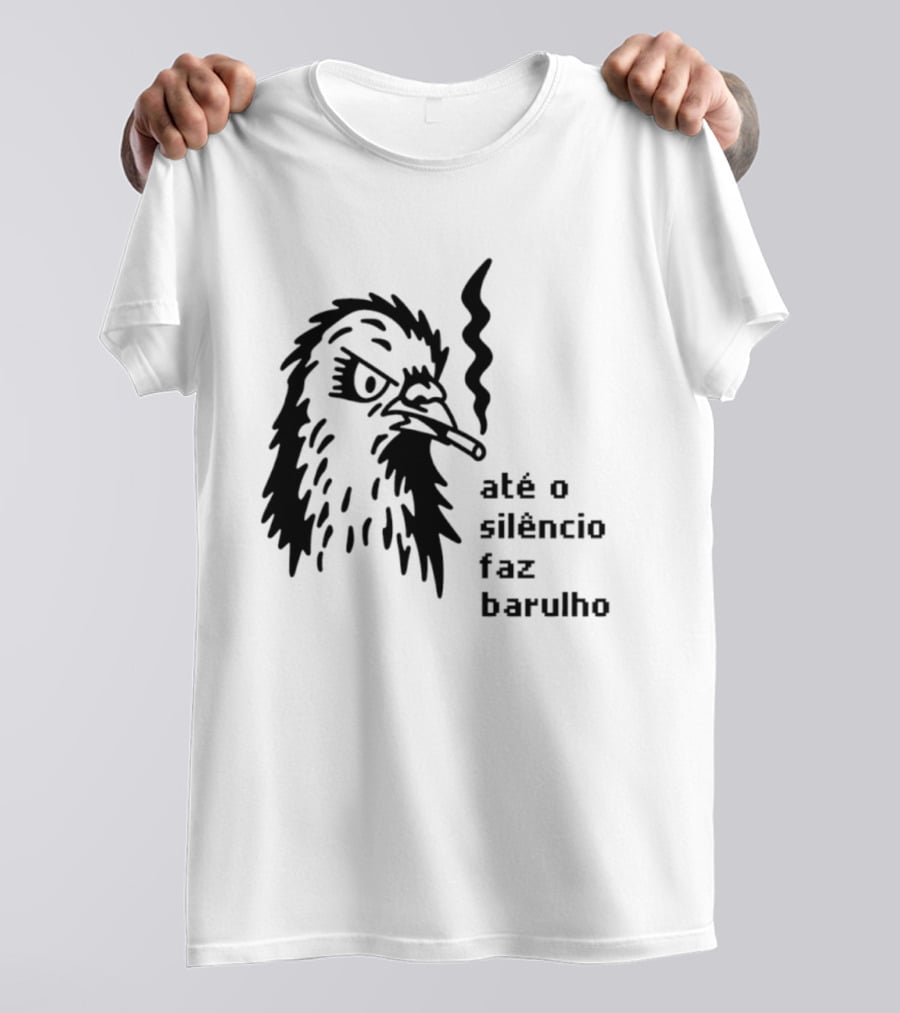 Eagle Smoking Até O Silêncio Faz Barulho T-Shirt