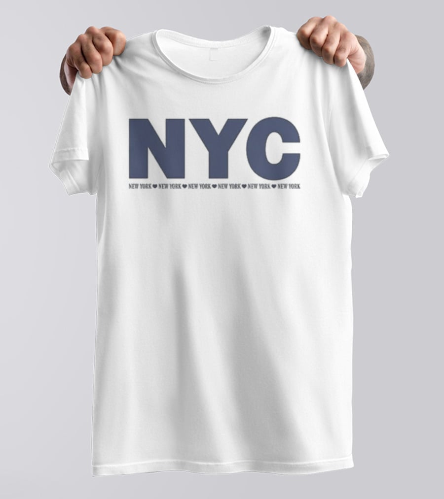 NYC Hailey Bieber New York Exploration Print T-Shirt