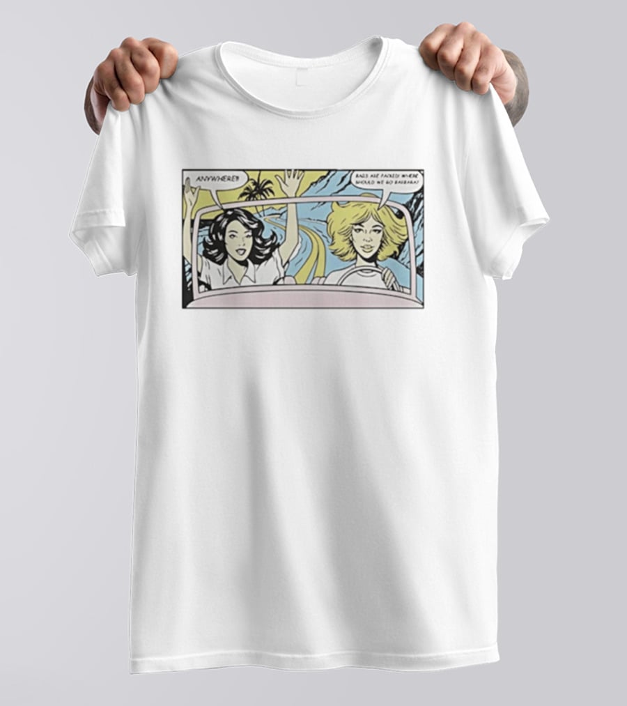 Hannah Einbinder Ava Daniels Hacks Comic Road Trip Anywhere Bags Packed Where Do We Go Barbara T-Shirt