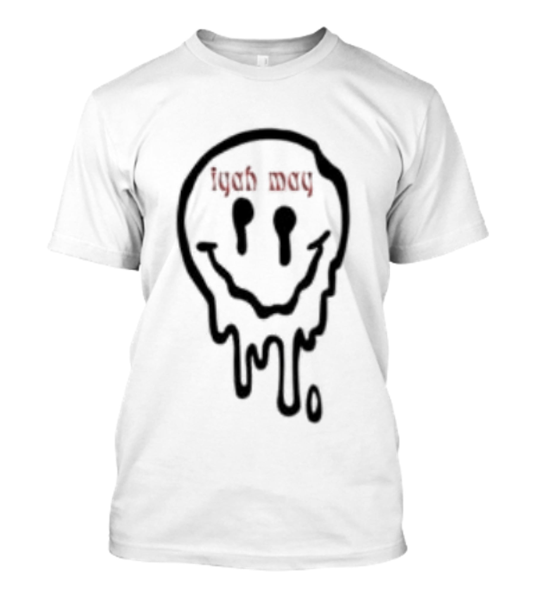 Lyah May Store Puppet Strings Oversized Melting Smiley Face T-Shirt
