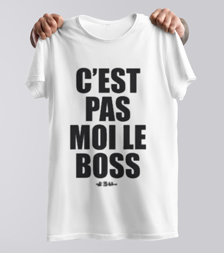 Orelsan C'est Pas Moi Le Boss Text Clothing T-Shirt