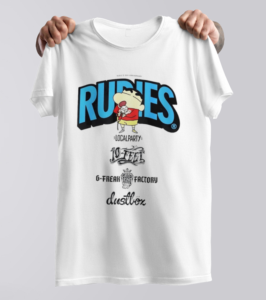Rudies Crayon Shinchan Local Party B Freak Factory Duettrax Collaboration T-Shirt