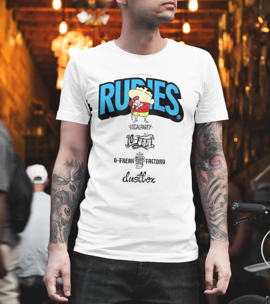 Rudies Crayon Shinchan Local Party B Freak Factory Duettrax Collaboration T-Shirt