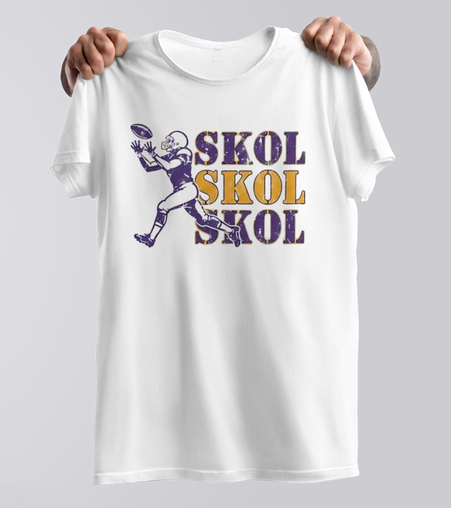 Skol Skol Skol Minnesota Vikings Football Fan T-Shirt