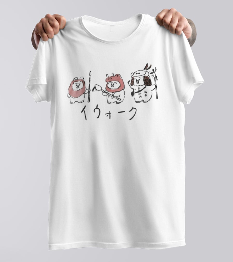 Star Wars Ewok Katakana Characters T-Shirt