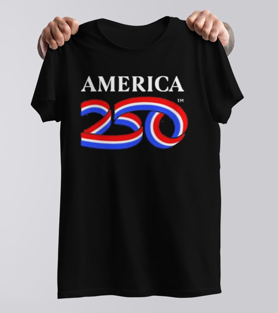 AMERICA 250 Red White Blue USA Anniversary T-Shirt