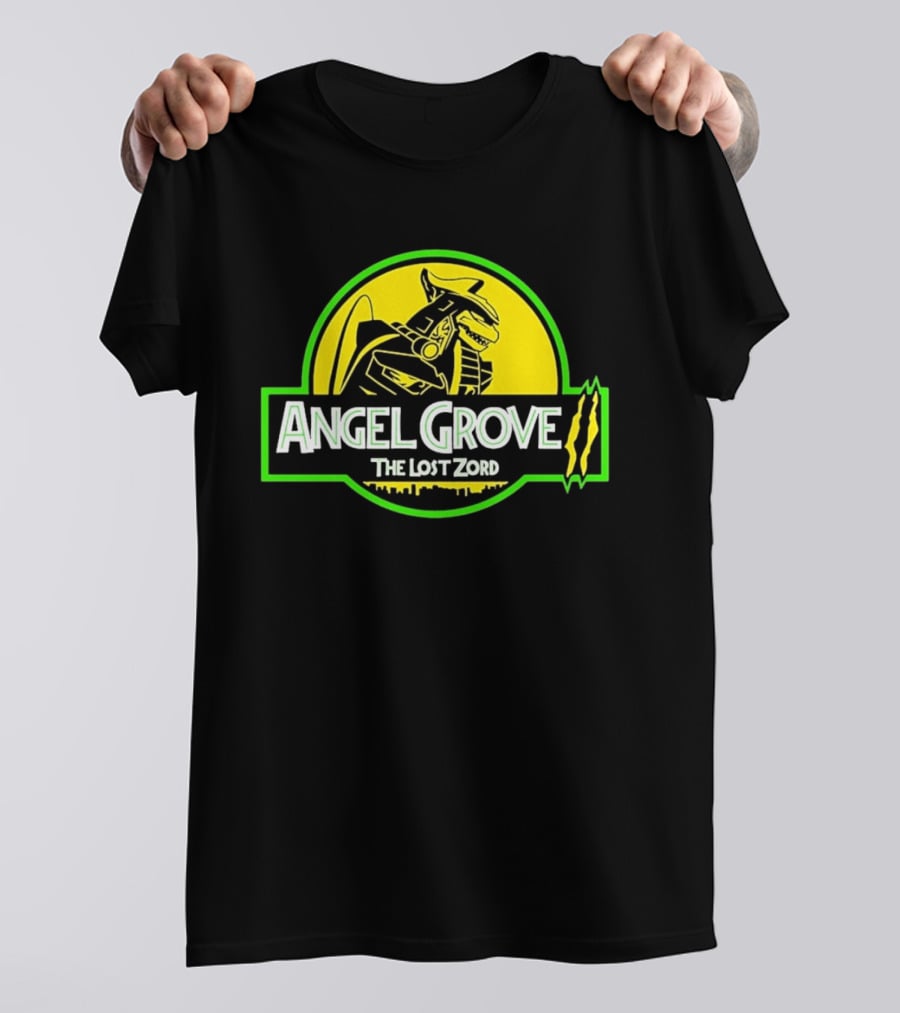 Angel Grove The Lost Zord Dinosaur Robot T-Shirt
