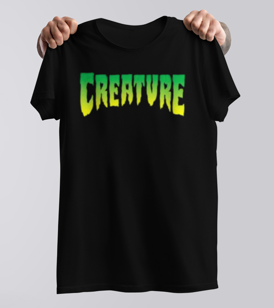 Bingo Store Creature Mens Green Yellow Gradient T-Shirt