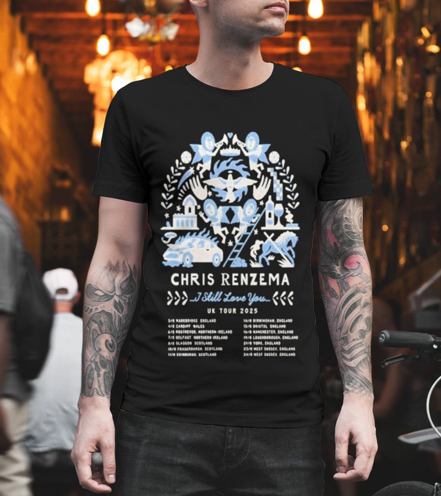 Chris Renzema I Still Love You UK Tour 2025 Concert Dates And Venues T-Shirt
