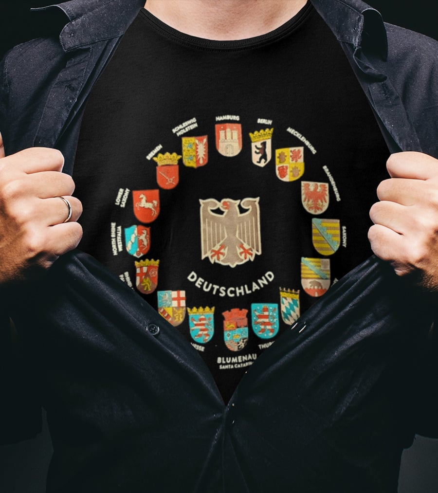 Deutschland Wappen Adler Bundesländer Kreise Bundeswappen T-Shirt