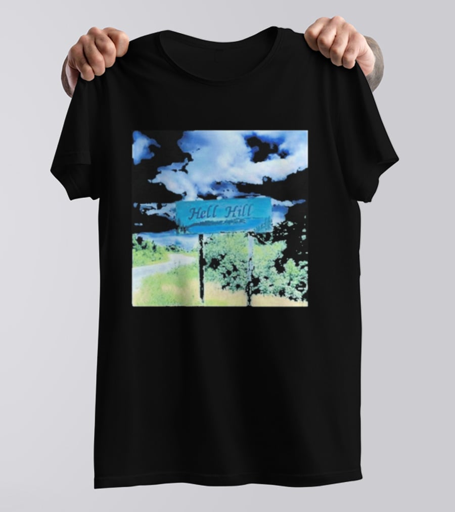 Elita Harkov Hell Hill Scenic Road Sign T-Shirt